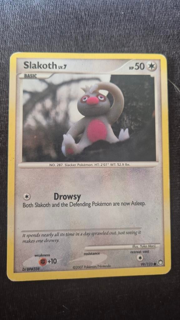 Pokémon Kaart Slakoth LV.7 99/123 Drowsy, Ophalen of Verzenden, Gebruikt, Losse kaart