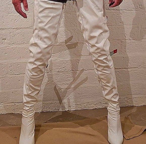 Overknee Laarzen met Hoge Hak maat 46 stilleto, Verzenden, Wit, Nieuw, Onbekend