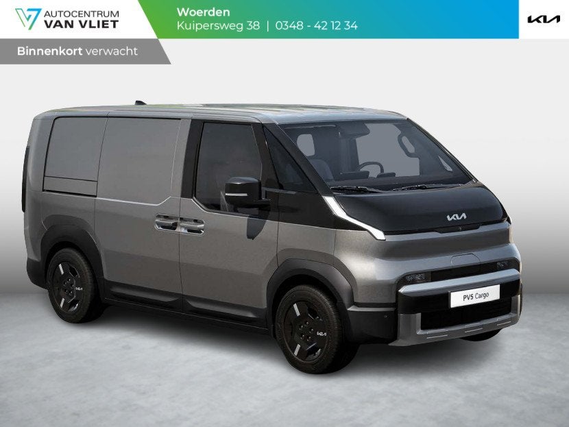 Kia PV5 L2H1 Essential 51.5 kWh | Navi | PDC | Camera | Clim, Stof, Kia, Overige kleuren, Origineel Nederlands