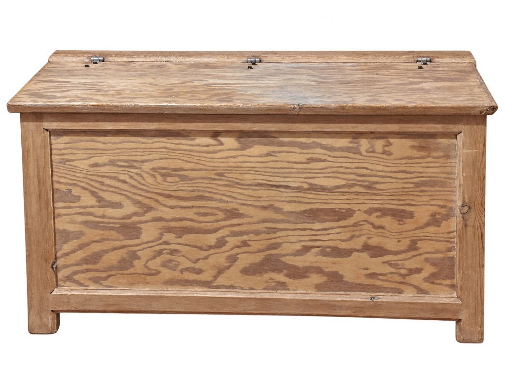 Vintage dekenkist / opbergkist met klep - landelijke stijl, Ophalen, 50 – 75, Minder dan 50 cm, Gebruikt