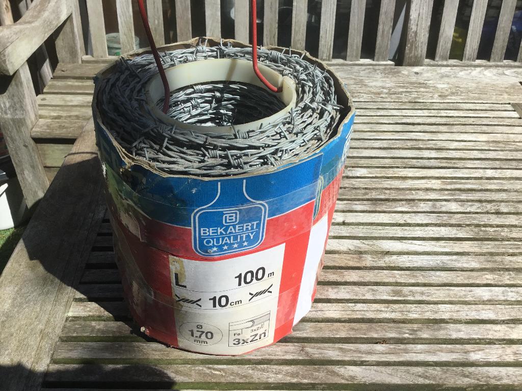 Prikkeldraad (Bekaert) 100 meter, Ophalen, Nieuw, 20 meter of meer, Prikkeldraad