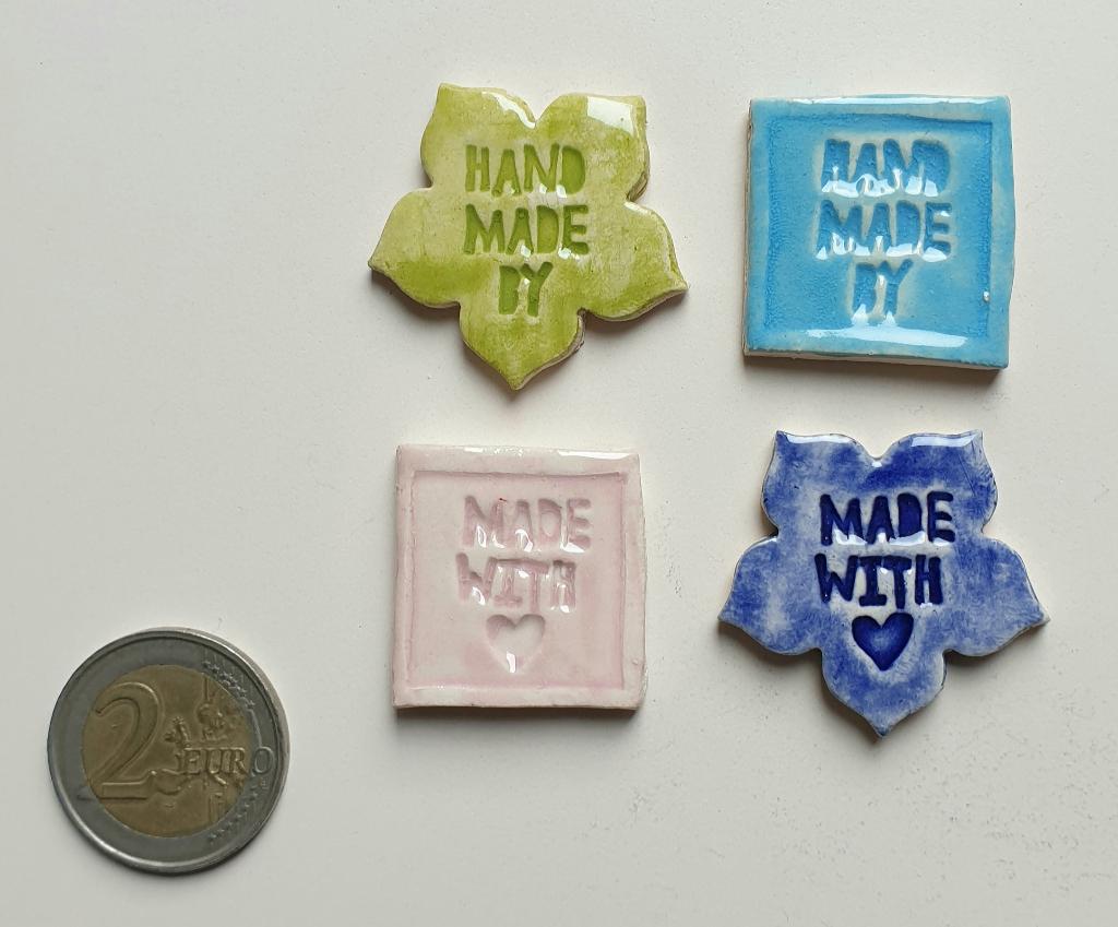 Mozaïek steentjes handgemaakt keramiek met tekst, Z1, Hobby en Vrije tijd, Knutselen, Fantasie, Verzenden, Handgemaakt, Nieuw
