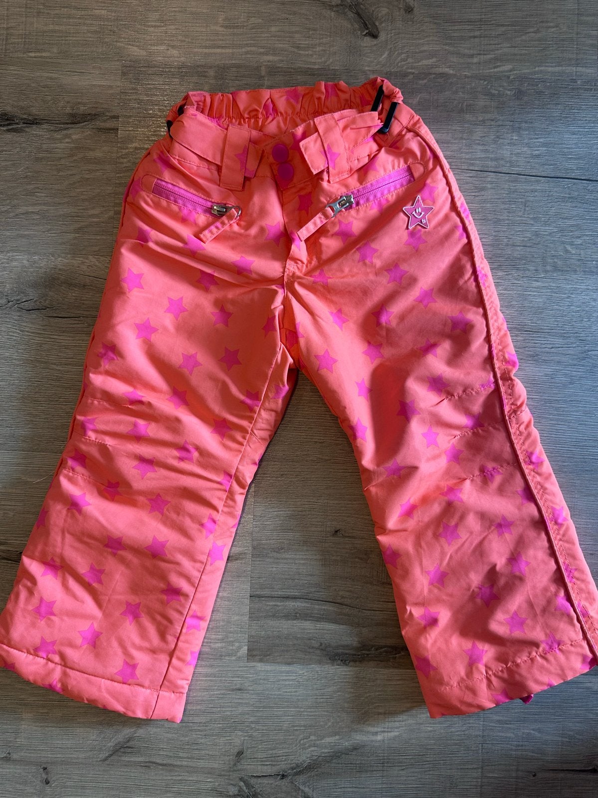 Roze skibroek met sterren maat 98, Ophalen of Verzenden, Gebruikt, Meisje, Broek