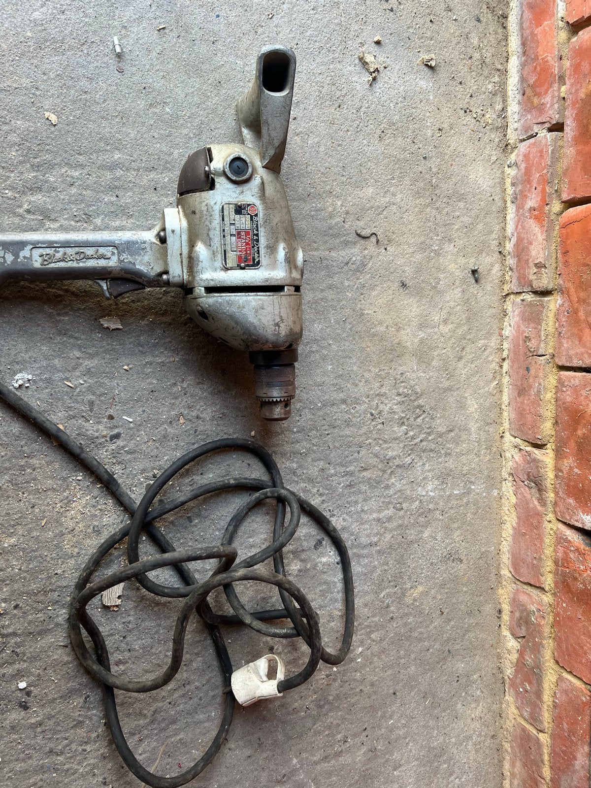 Vintage Black & Decker Boormachine 375W - Made in England, Ophalen of Verzenden, Gebruikt, Minder dan 400 watt, Boormachine