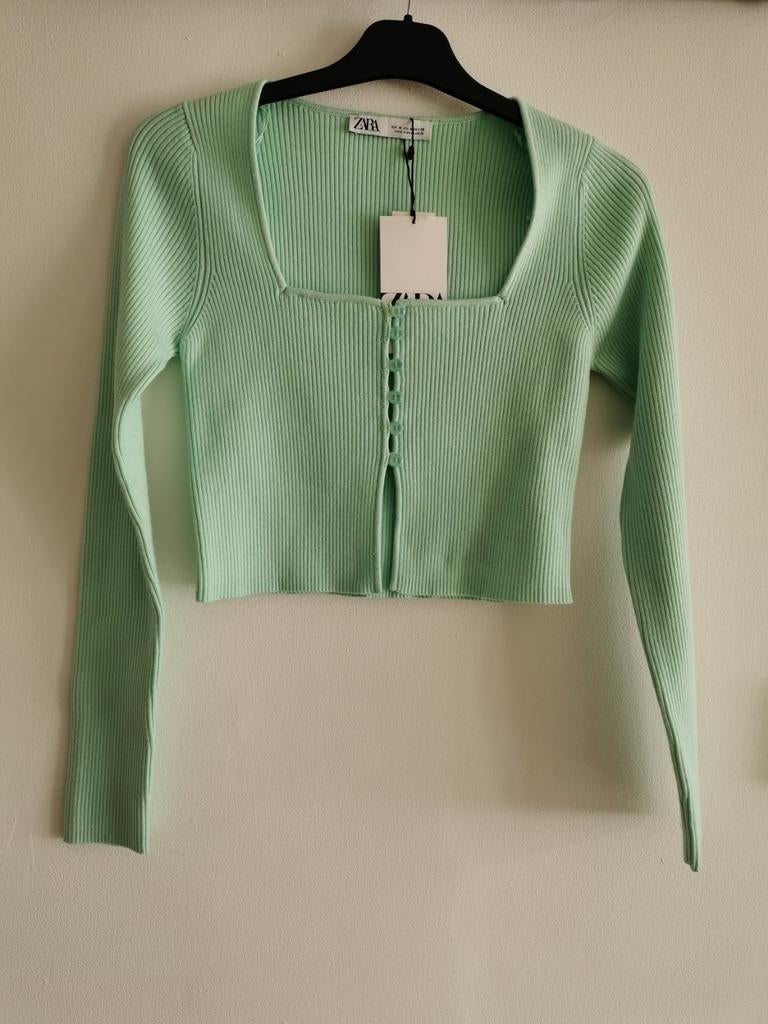 ZARA cropped vest mt. S, Verzenden, Zara, Nieuw, Maat 36 (S)