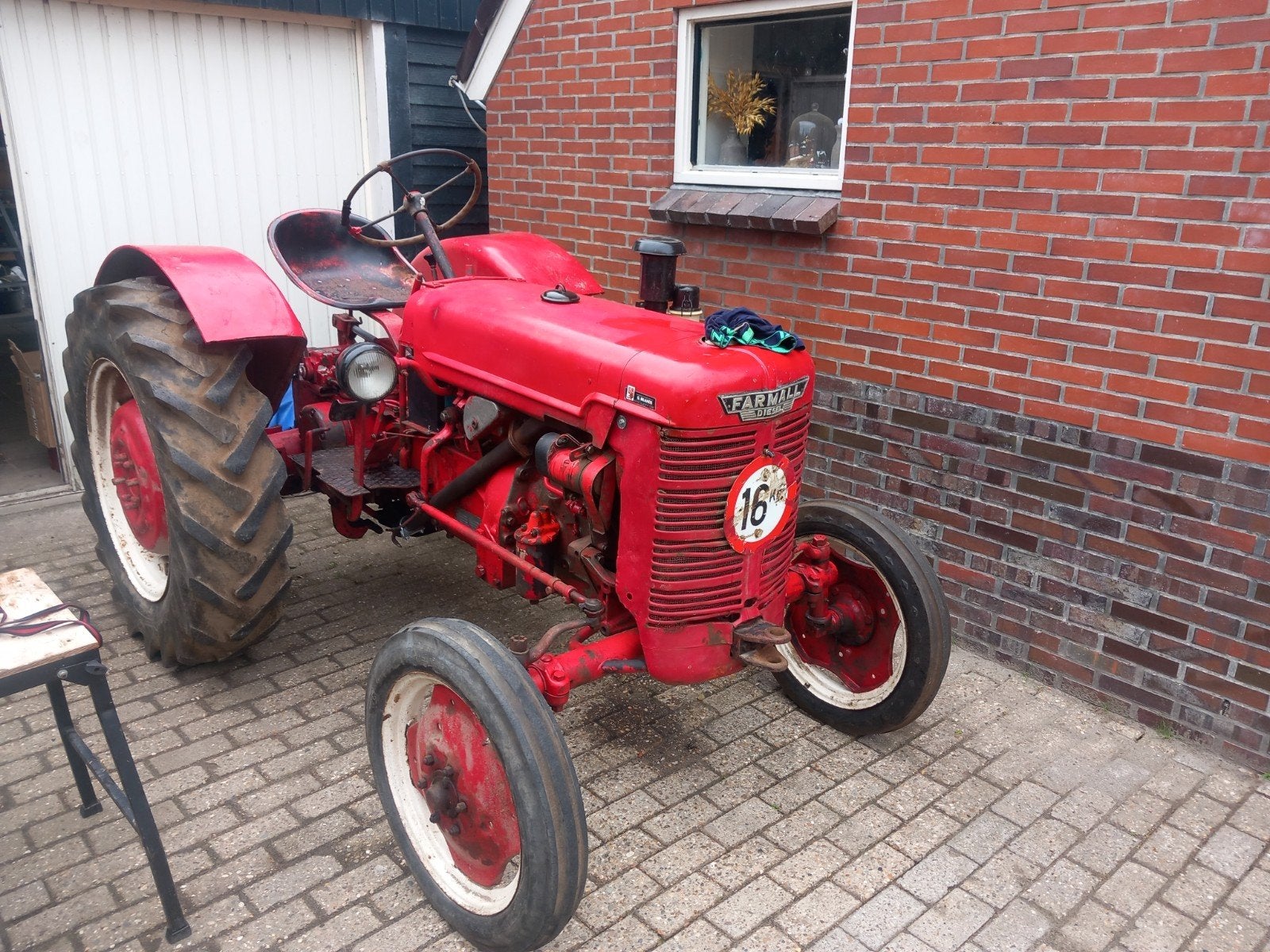 Farmall ded 3 trekker, Ophalen, Gebruikt