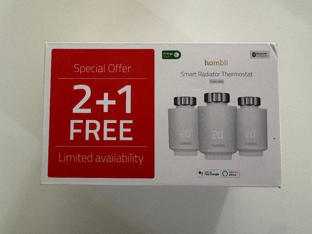 Hombli Smart BT Radiator Thermostat Expansion pack 2 + 1, Thermostaat, Minder dan 30 cm, Minder dan 60 cm, Ophalen of Verzenden
