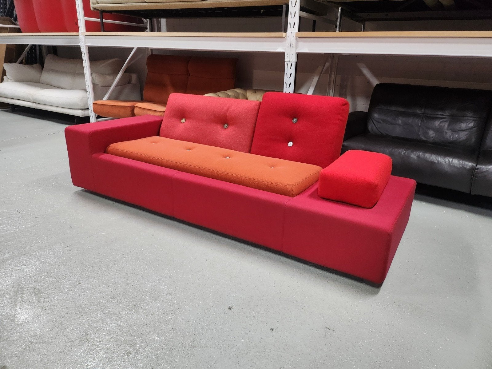 Vitra - Polder sofa XS by Hella Jongerius, Huis en Inrichting, Ophalen of Verzenden, Zo goed als nieuw, Rechthoekig, 125 cm of meer