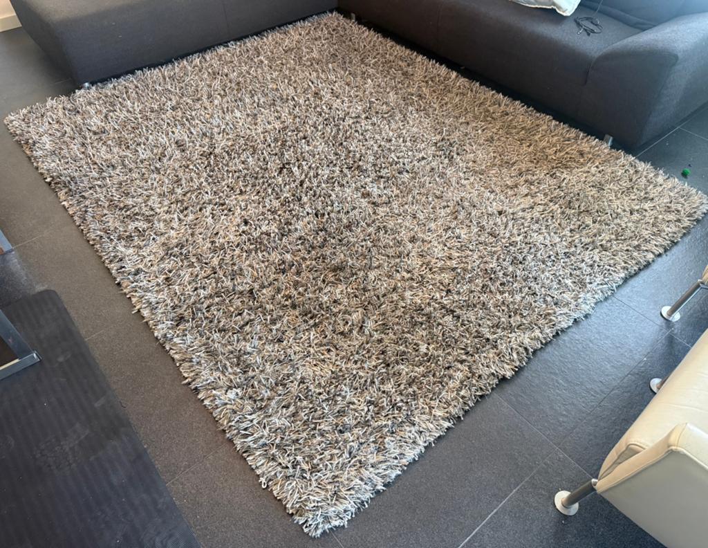 Vloerkleed hoogpolig 250 x 200 cm, Ophalen, Overige kleuren, 200 cm of meer, Zo goed als nieuw