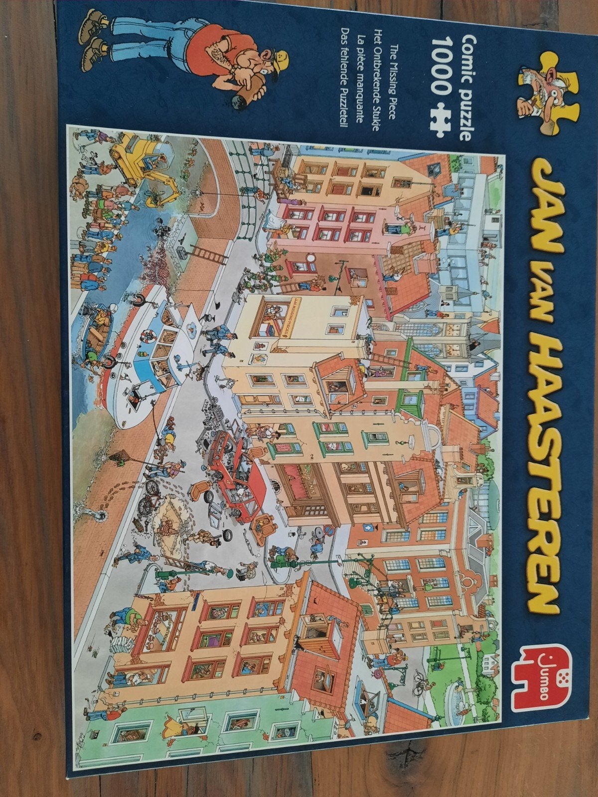 Jan van Haasteren puzzel Het ontbrekende stukje 1000 stukjes, Ophalen, 500 t/m 1500 stukjes, Zo goed als nieuw, Legpuzzel