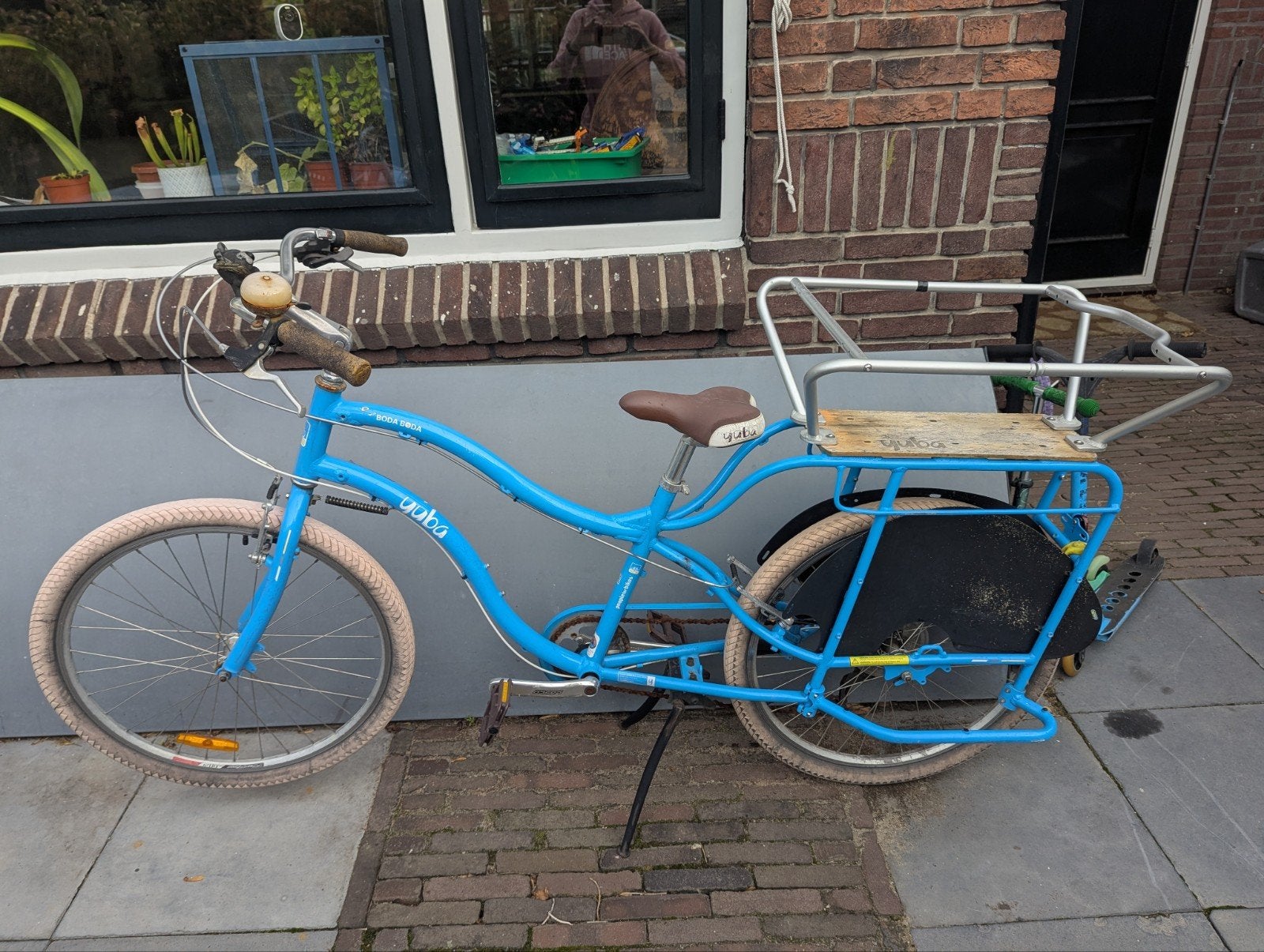 Yuba  boda boda transport fiets + Yepp Achterzitje Adapter, Ophalen, Gebruikt