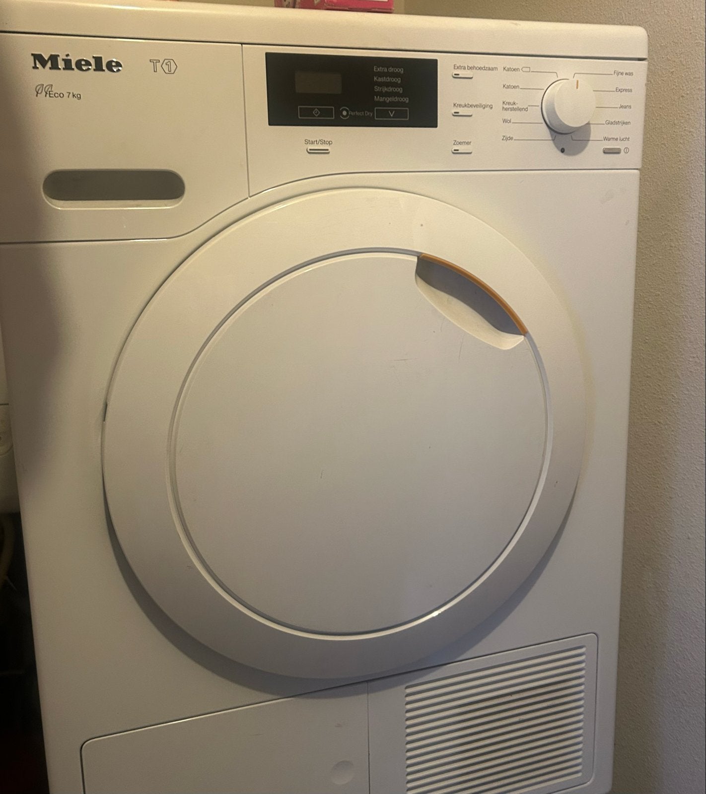 Miele TKB140 WP T1 Eco 7kg Condensdroger, Ophalen, 6 tot 8 kg, Gebruikt, Voorlader