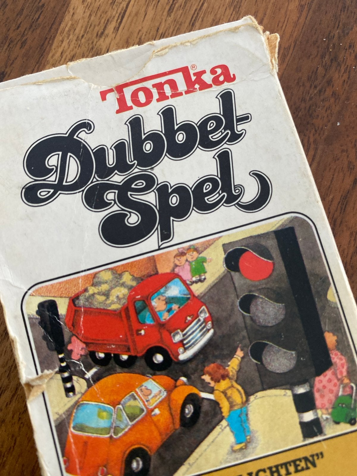 Tonka Dubbel Spel Verkeerskwartet - Vintage Kaartspel, Ophalen of Verzenden, Gebruikt