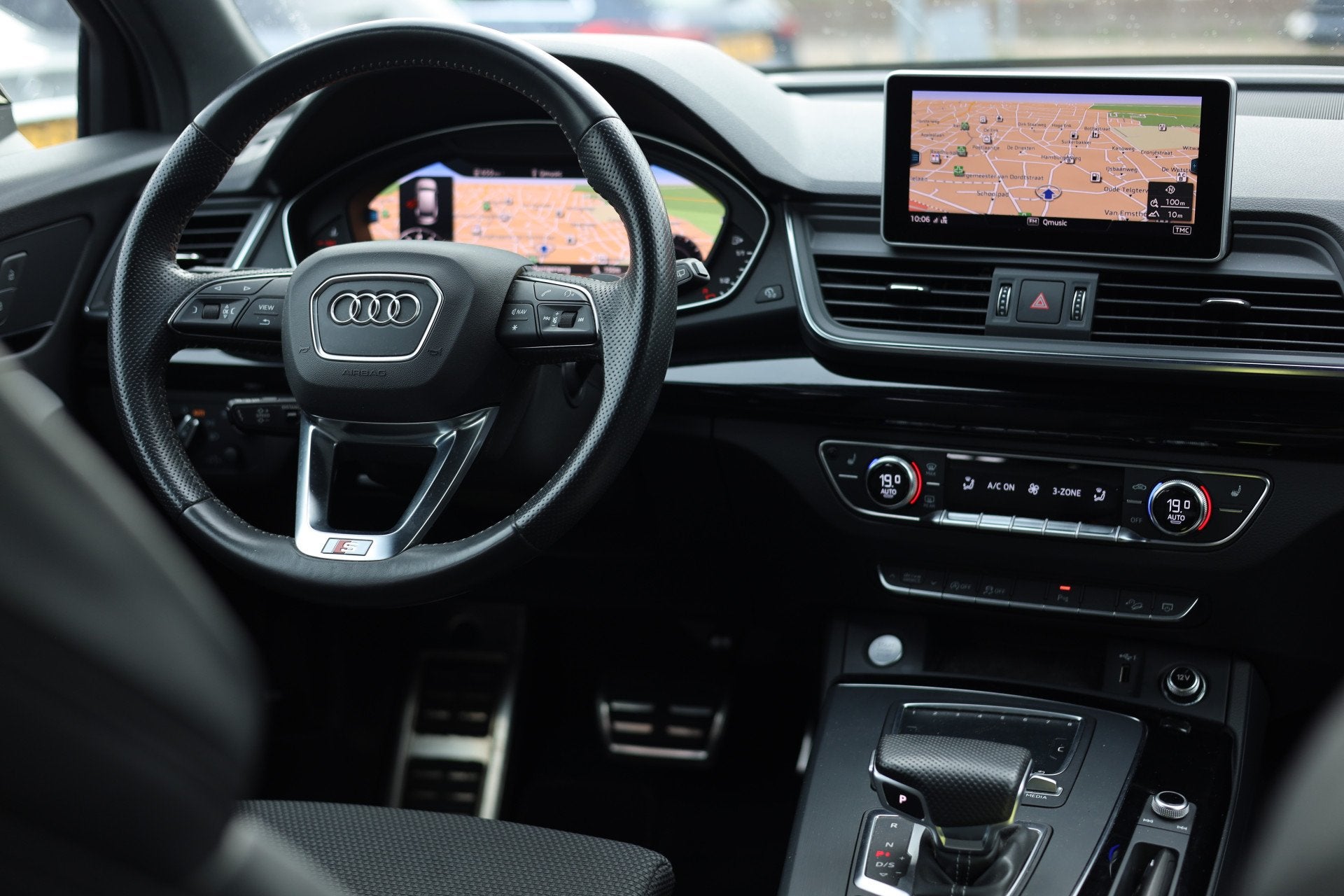 Audi Q5 45 TFSI QUATTRO | 3X S-LINE | PANO | CARPLAY | TREKH, Auto's, Dealer onderhouden, Gebruikt, 4 cilinders, Leder en Stof