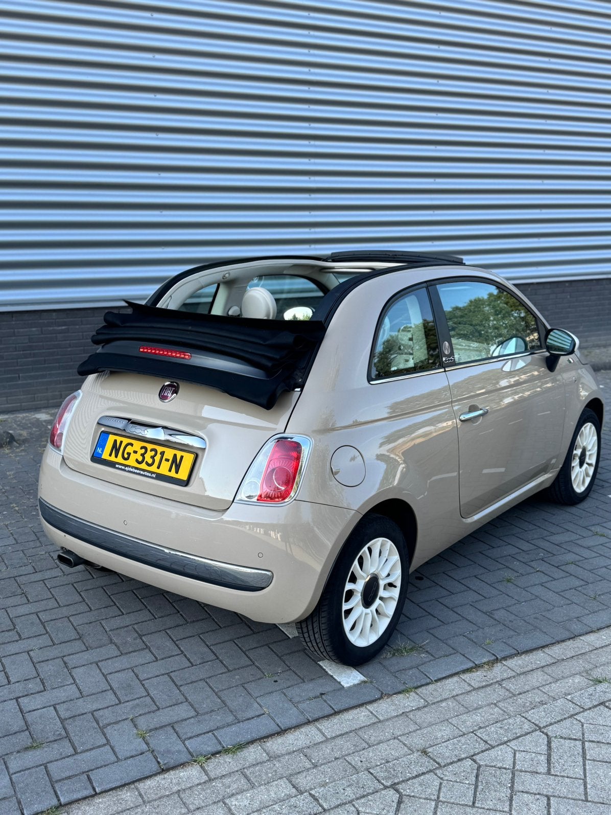 Fiat 500C Cabrio 1.2 Lounge | 2012 | Cappuccino, Auto's, Fiat, Voorwielaandrijving, 4 cilinders, Bruin, Handgeschakeld