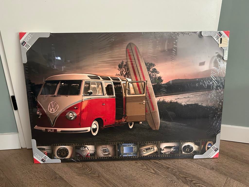 VW Camper Kombi Surfboard Deco Panel 60x90 cm, Ophalen, Nieuw, 75 tot 100 cm, Print