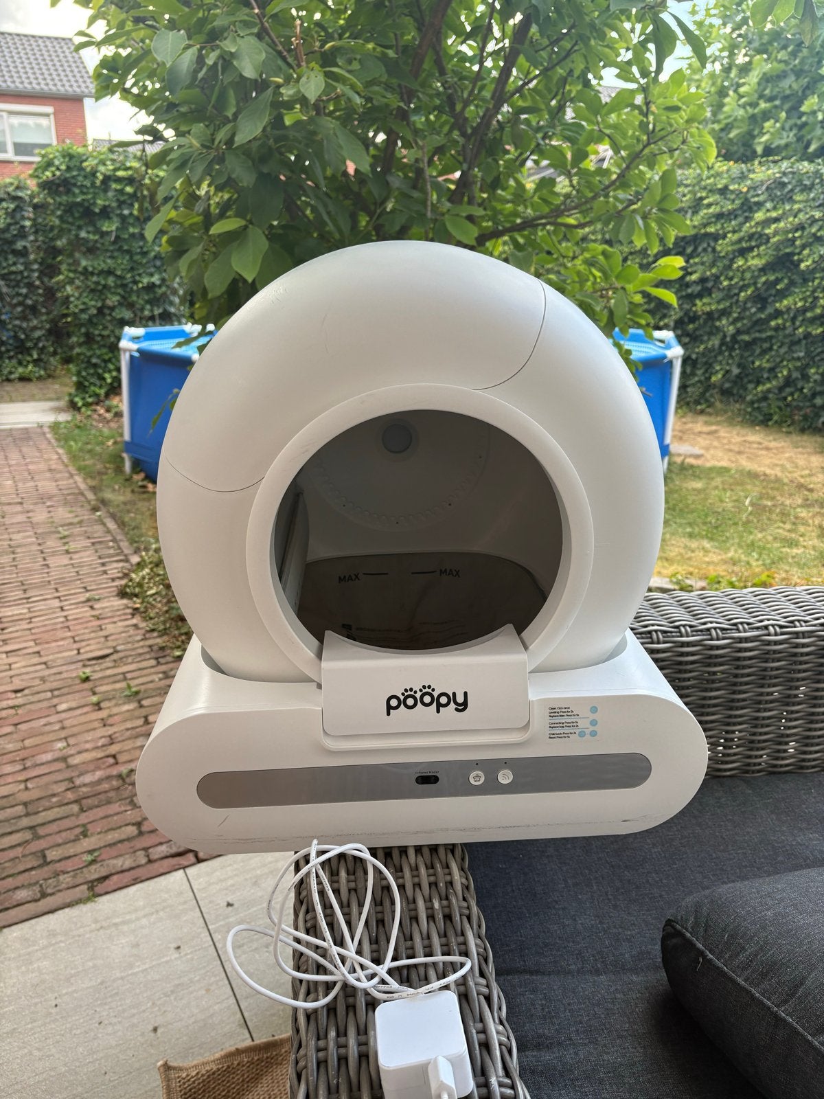 Elektrische kattenbak poopy nano 2, Dieren en Toebehoren, Kattenbakken, Ophalen, Zelfreinigend, Zo goed als nieuw, Open