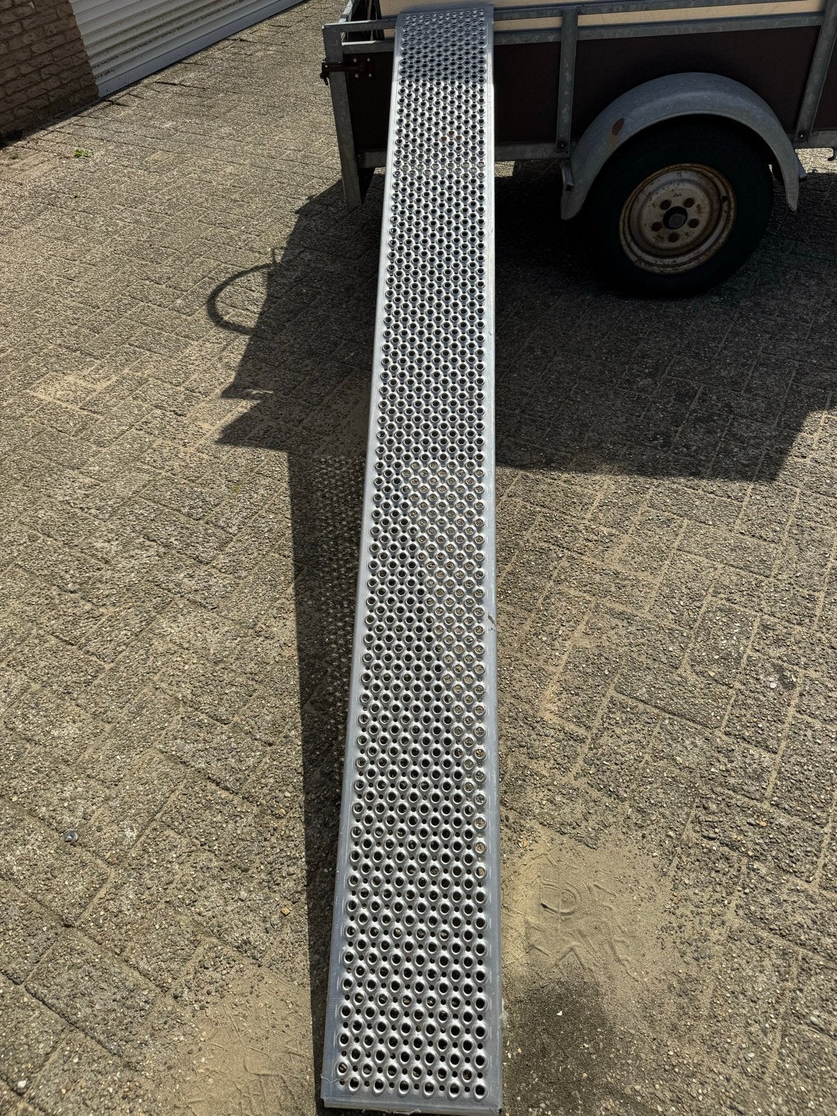 Aluminium oprijplaat - 250kg draagvermogen, Ophalen, Gebruikt