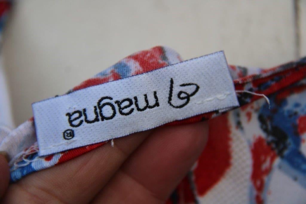 Blouson wit/ blauw/ rood Magna mt 40/42 Vaste prijs AANBIED, Kleding | Dames, Maat 38/40 (M), Verzenden, Blauw, Magna