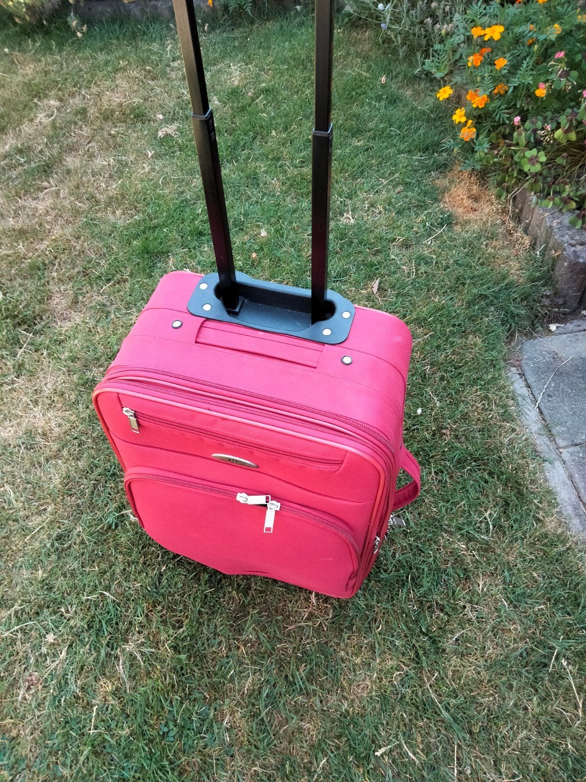 Enrico Benetti Handbagage Koffer - Rood, Ophalen, Wieltjes, Minder dan 50 cm, Zo goed als nieuw