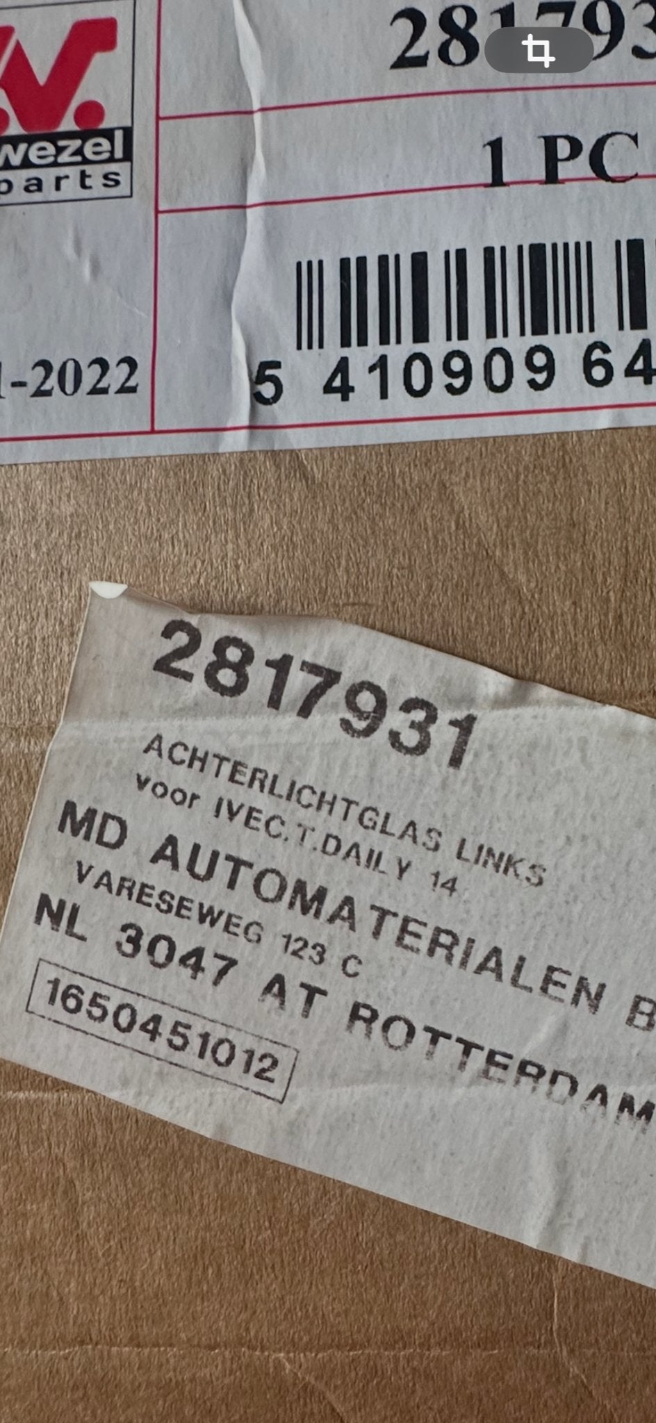 Achterlicht Links Nieuw Volkswagen Crafter, Auto-onderdelen, Verlichting, Ophalen, Nieuw, Volkswagen