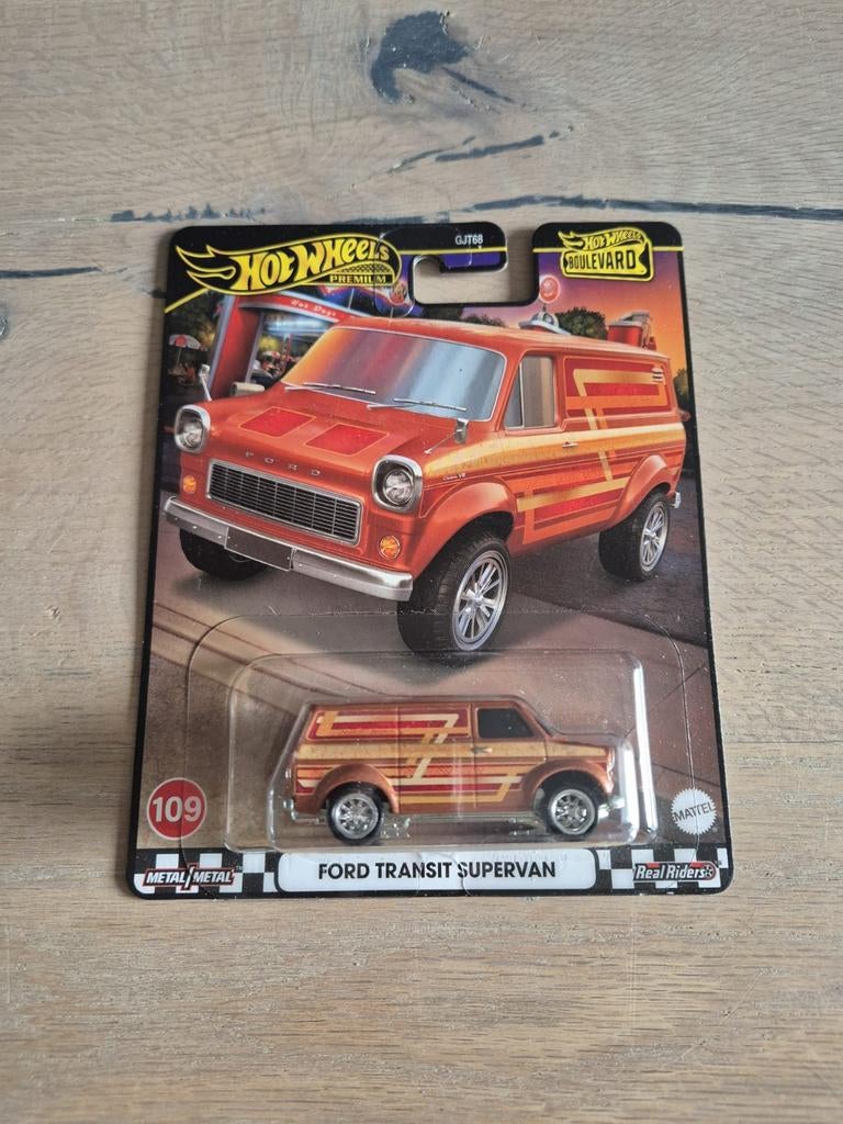 Hot Wheels Premium Boulevard - Ford Transit Supervan, Hobby en Vrije tijd, Ophalen of Verzenden, Nieuw, Auto