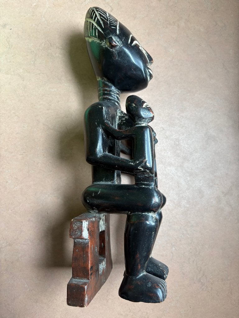 Fraai Ashanti vruchtbaarheidsbeeld, Ghana, Antiek en Kunst, Hout, Gesneden, Afrika, 39 cm