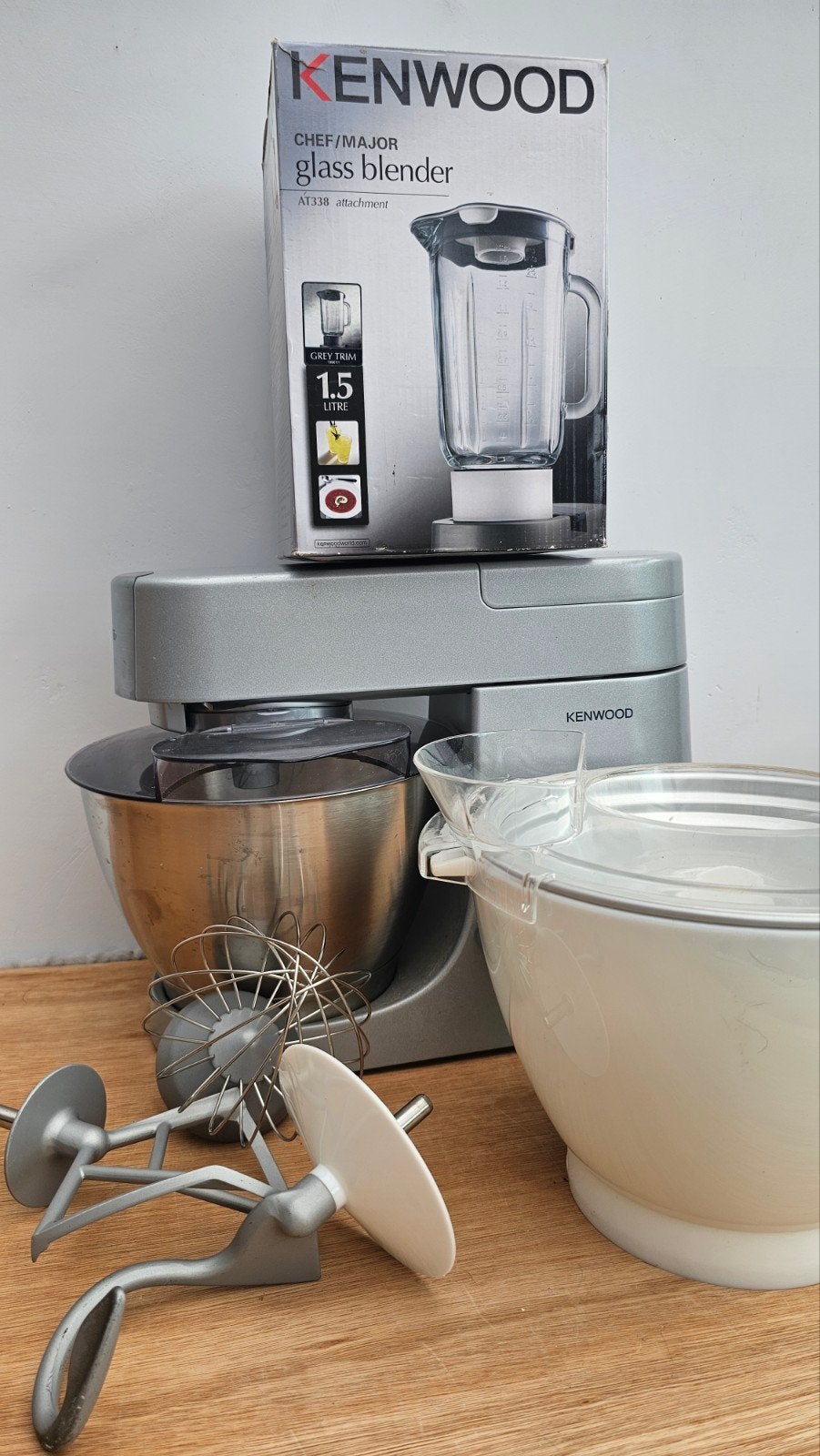 Kenwood Chef Premier keukenmachine + ijsmaker + blender, 4 liter of meer, Ophalen, 3 snelheden of meer