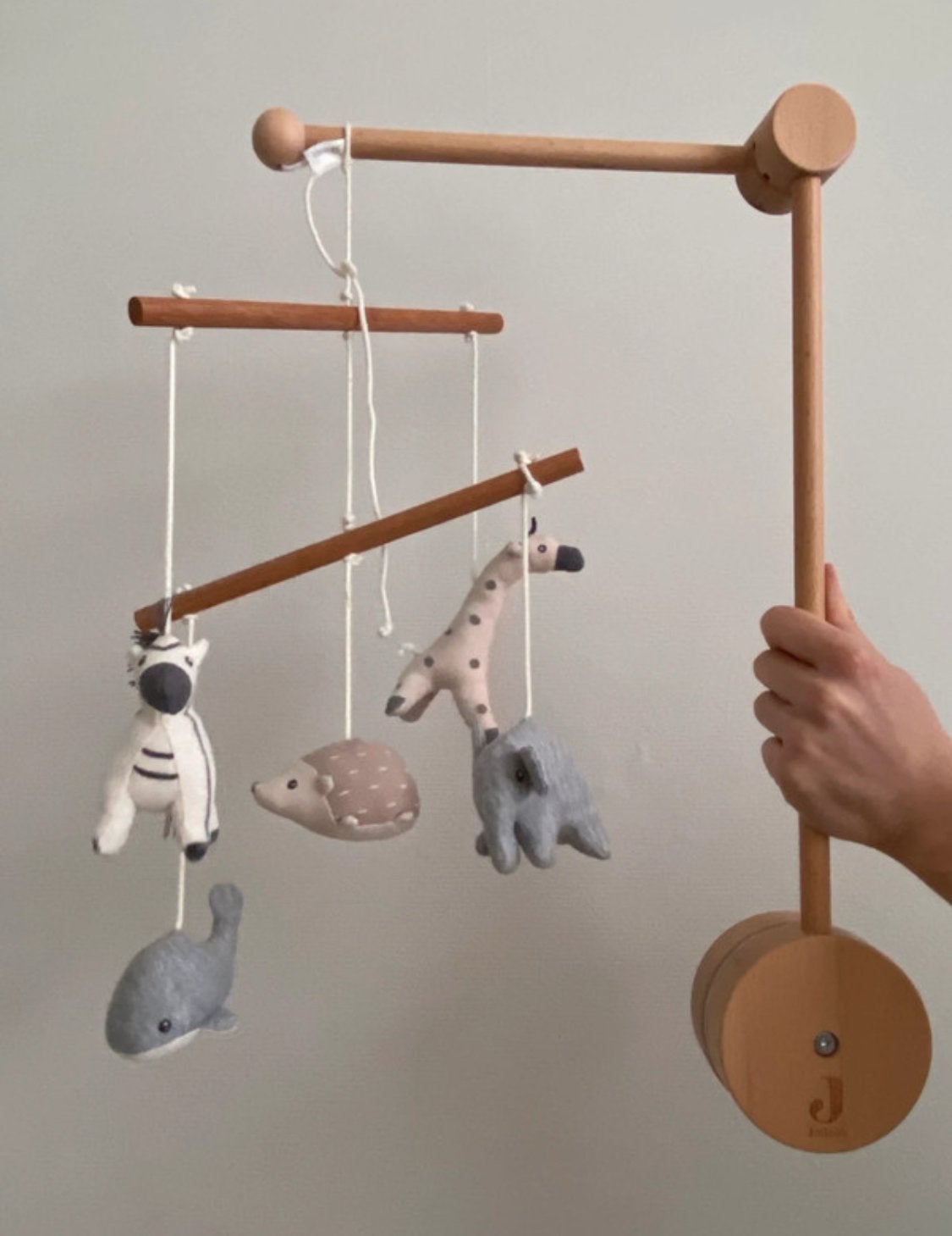 H&M Home Mobiel met Jollein houder - Zo goed als nieuw, Ophalen, Zo goed als nieuw, Mobiel