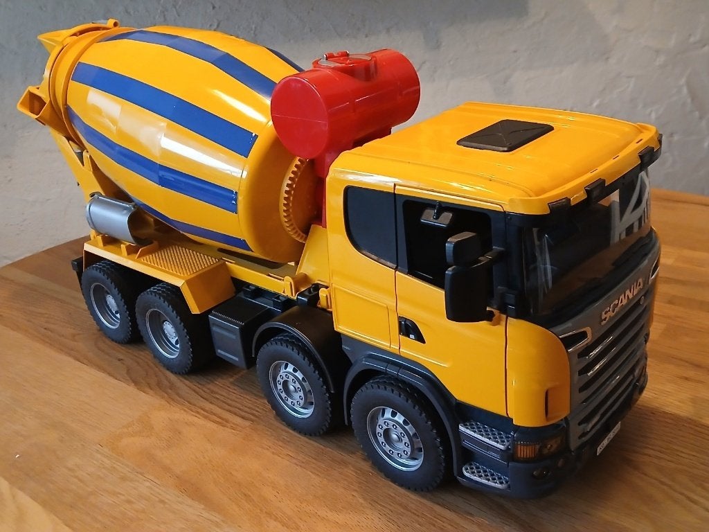 Bruder Beton Mixer Scania R Serie  57,5 x 18,5 x 27,3 cm., Ophalen of Verzenden, Zo goed als nieuw