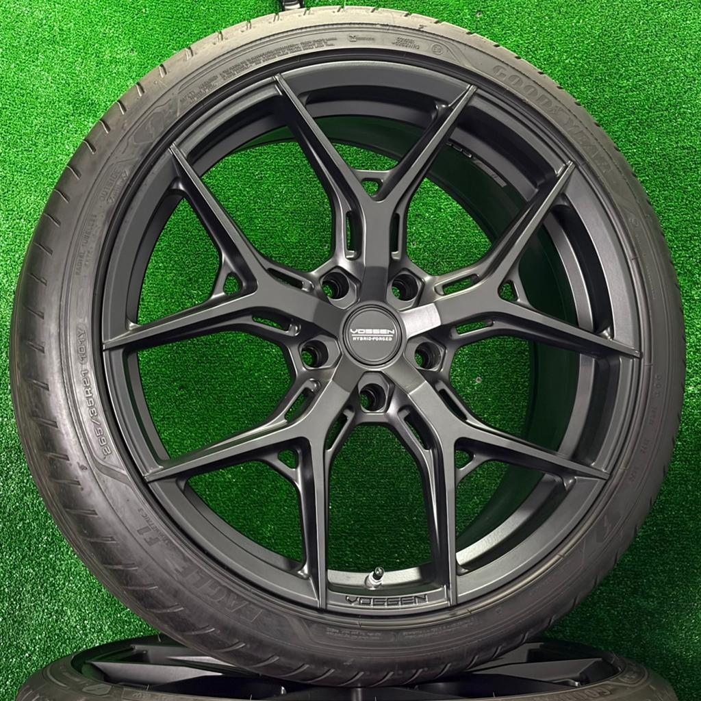Originele 21 inch Vossen HF-5 velgen Porsche Taycan Panamera, Auto-onderdelen, Banden en Velgen, Gebruikt, Banden en Velgen, Vossen