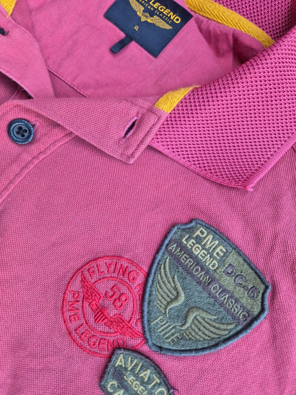 Pme Legend Pall Mall polo shirt Koraal maat XL, ., Maat 56/58 (XL), Ophalen of Verzenden, Zo goed als nieuw