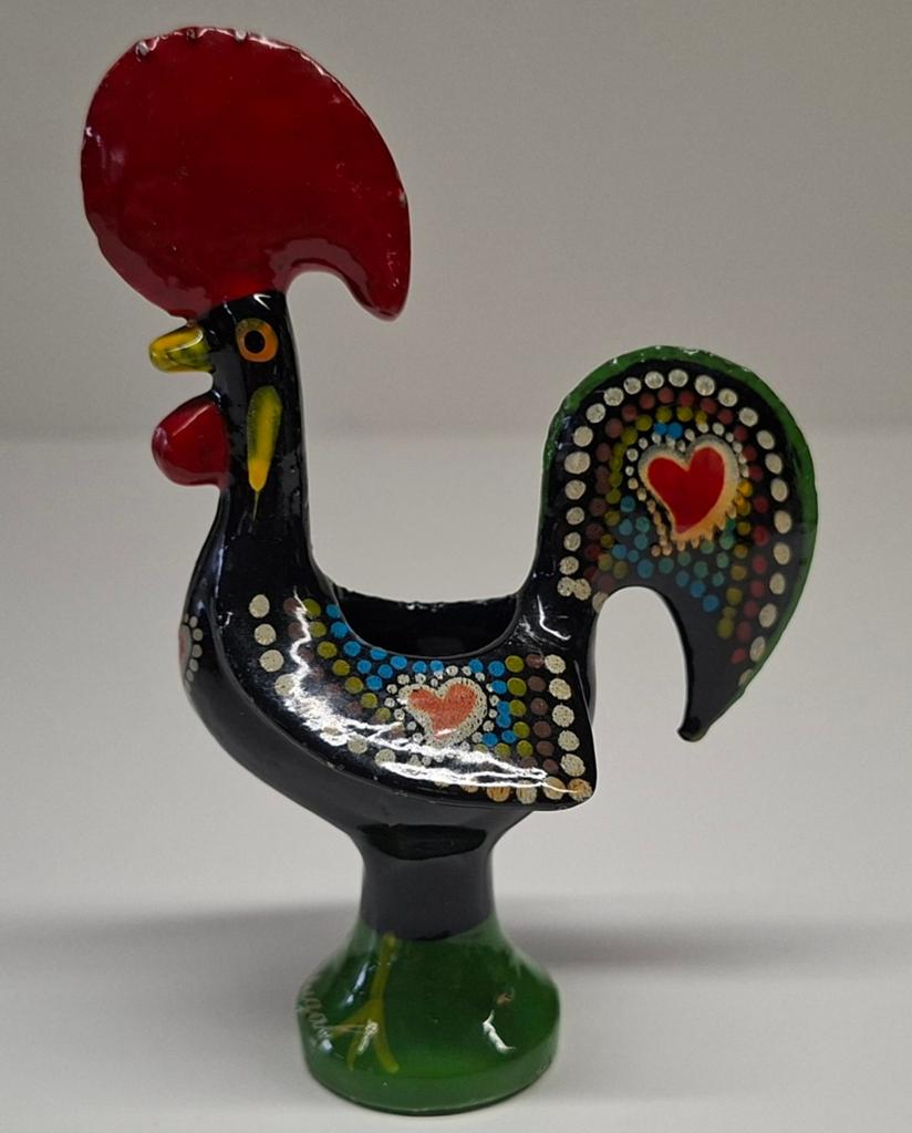 Handgeschilderde, vintage Portugese Haan van Barcelos., Ophalen of Verzenden, Gebruikt