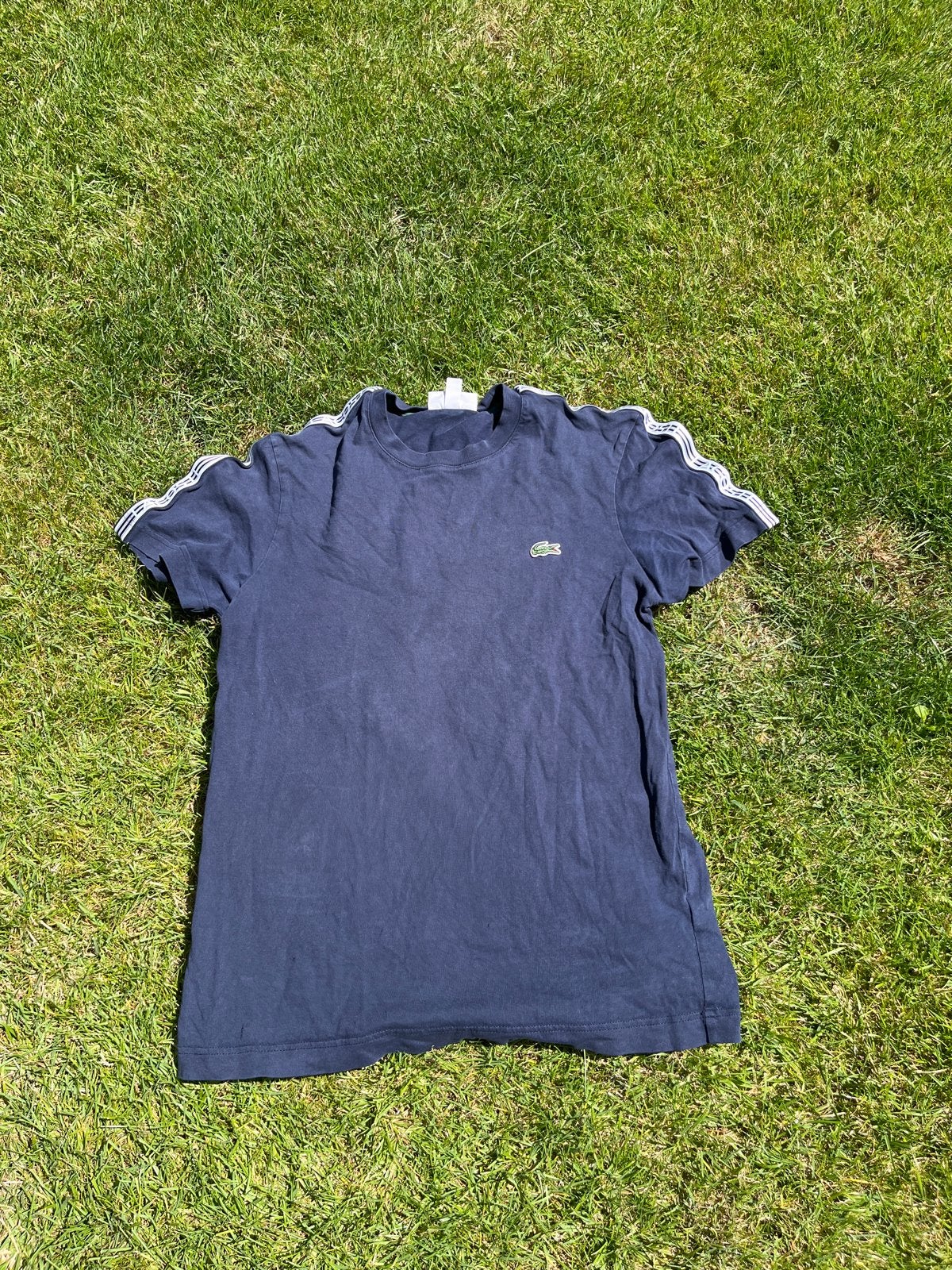 Lacoste T-shirt XS Blauw, Ophalen, Zo goed als nieuw, Jongen, Sport- of Zwemkleding