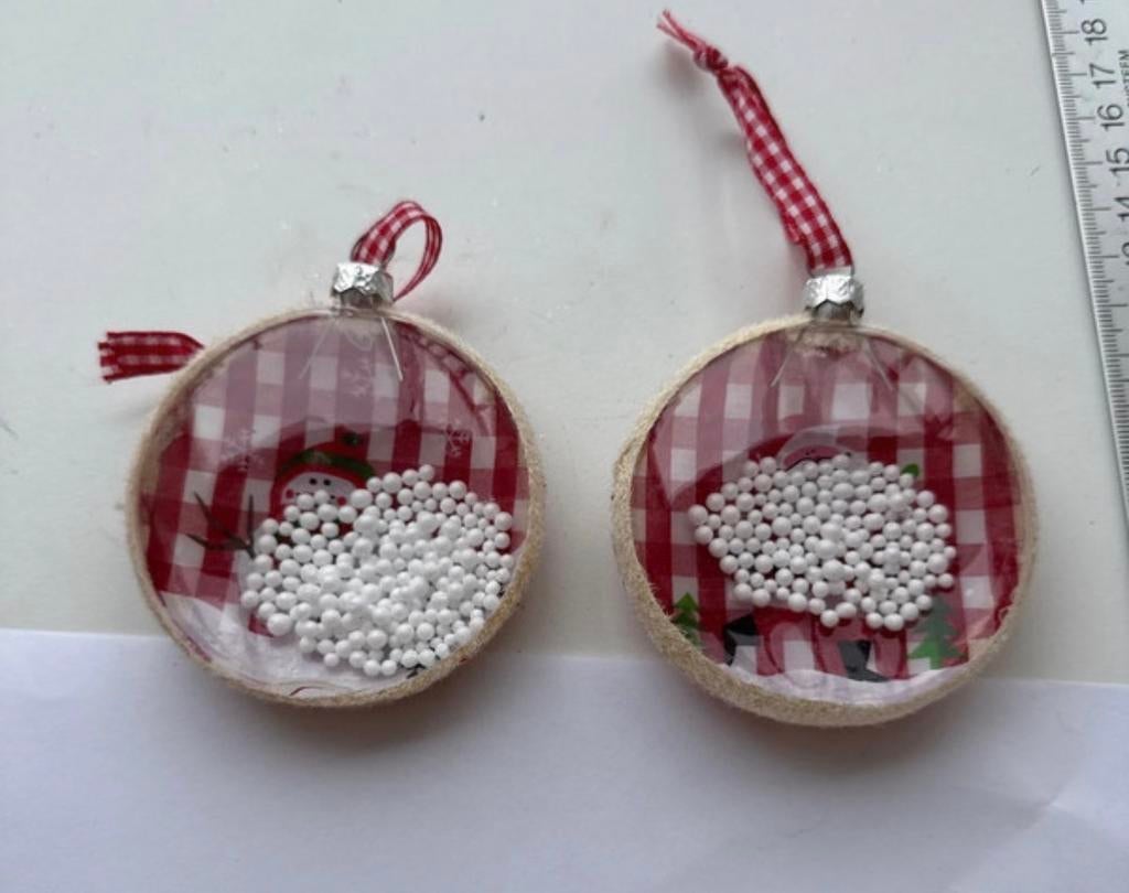 Kerstboomhangers rood/wit, Diversen, Kerst, Ophalen of Verzenden