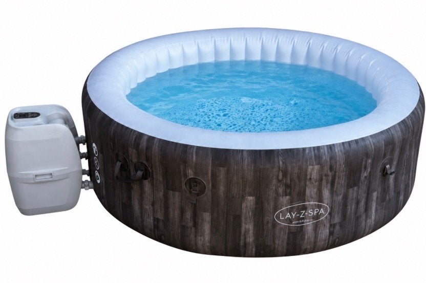Lay-Z-Spa 4 persoons Opblaasbare Jacuzzi - met afdekhoes, Ophalen, Gebruikt, Afdekzeil, Opblaasbaar