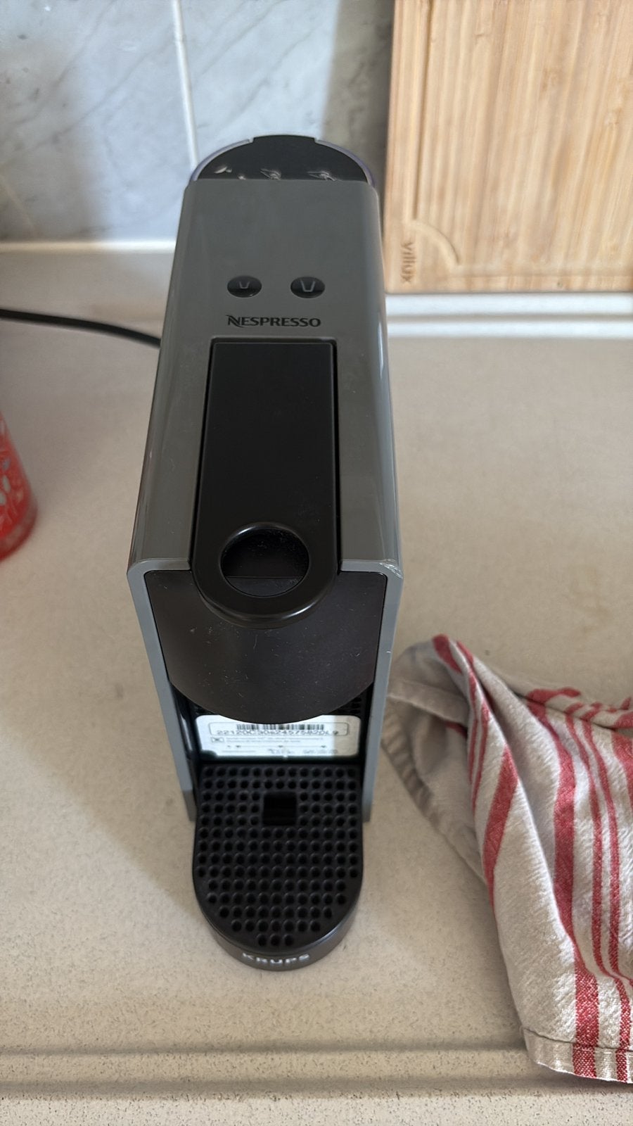 Krups cupjesmachine met houden, Ophalen, Gebruikt, Espresso apparaat, Koffiepads en cups