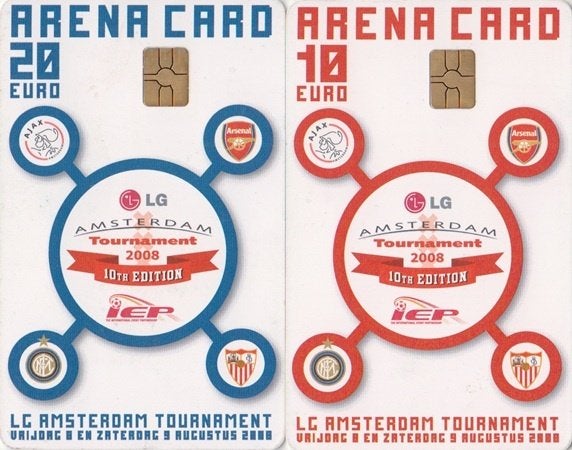ArenA kaarten serie A100.01/02 LG Amsterdam Tournament 2008, Ophalen of Verzenden, Nederland