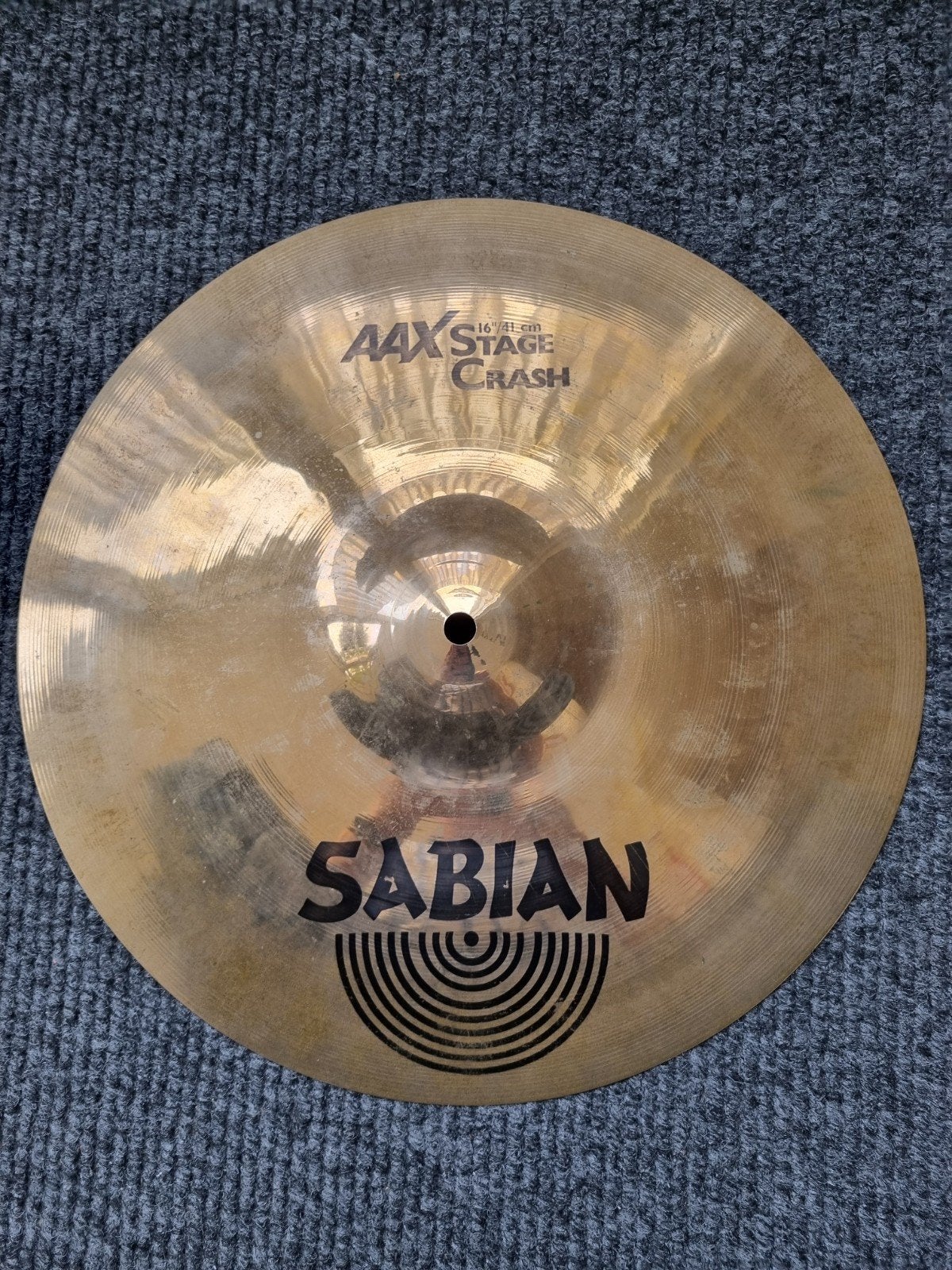 Sabian 16 Inch AAX Stage Crash, Ophalen, Gebruikt, Overige soorten