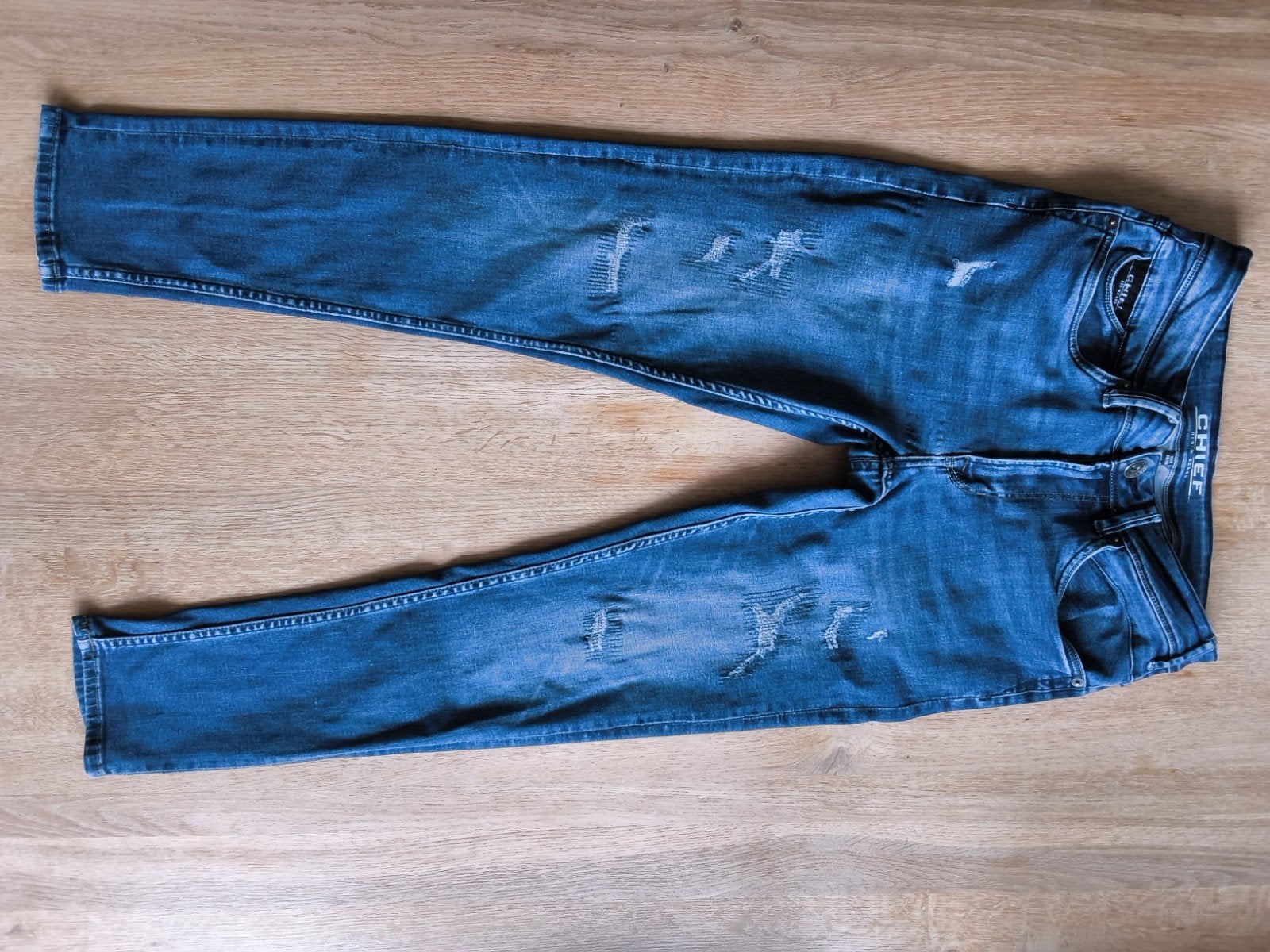 Chief Denim Brand Jeans - Maat 29/30, Kleding | Heren, Chief, Blauw, Overige jeansmaten, Ophalen of Verzenden