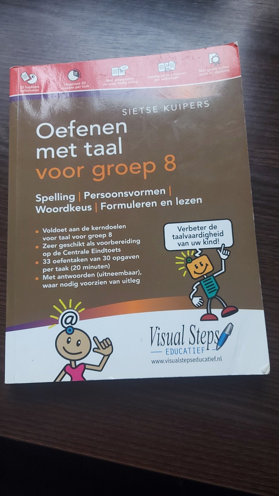 Oefenen met taal voor groep 8 - Spelling, Boeken, Ophalen of Verzenden, Zo goed als nieuw, Sietse Kuipers, Alpha