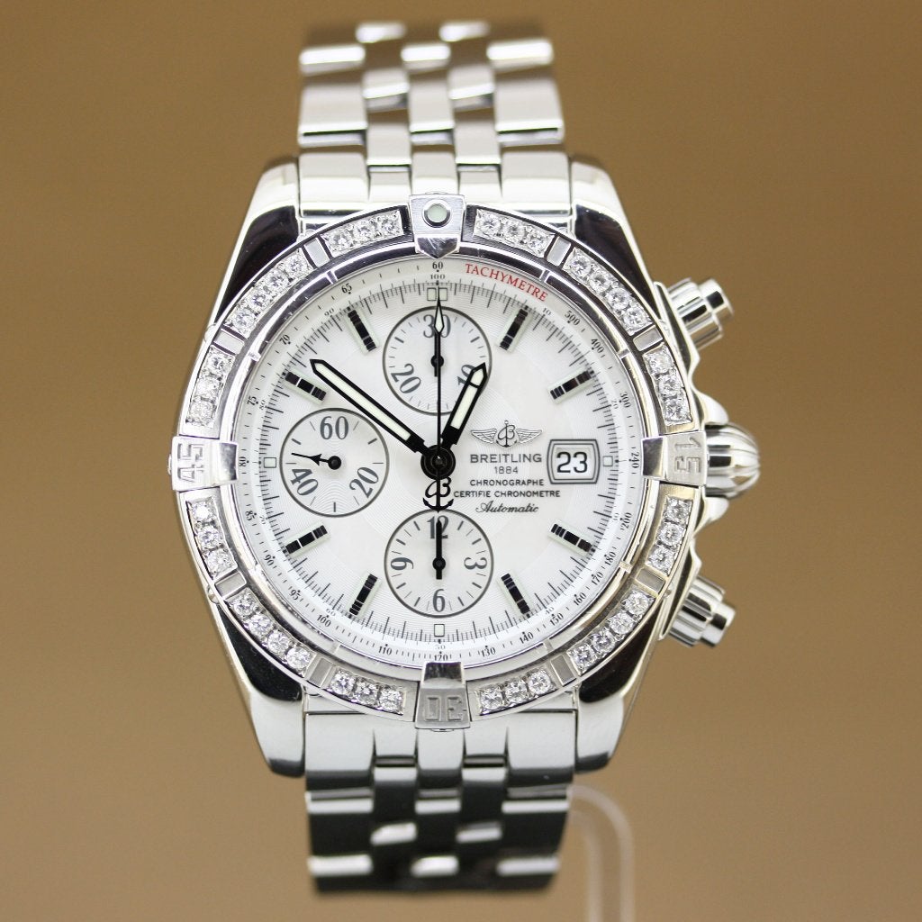 Breitling Chronomat Evo A13356 Parelmoer Diamant
