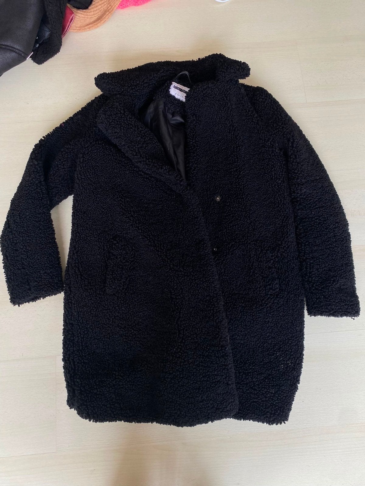 Noisy May Zwarte Teddy Jas Maat XS, Zwart, Ophalen of Verzenden, Zo goed als nieuw, Maat 34 (XS) of kleiner