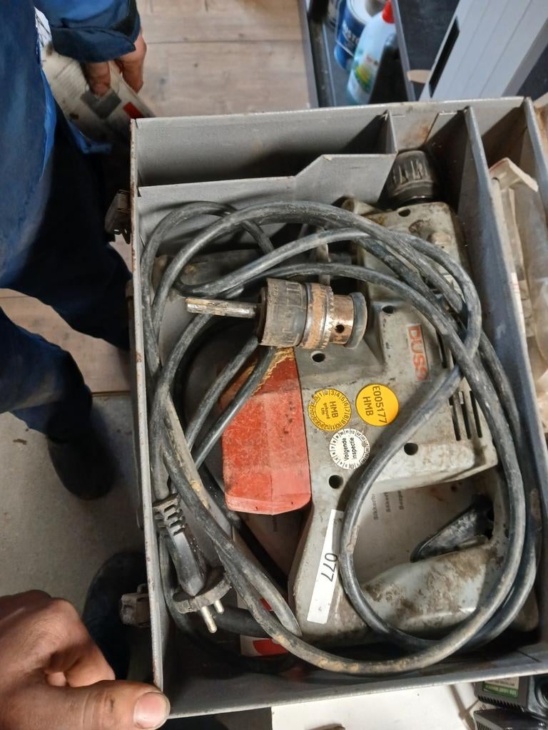 Duss p18s boormachine, Doe-het-zelf en Verbouw, Gereedschap | Boormachines, Ophalen, Gebruikt, Boormachine, Klopboormechanisme