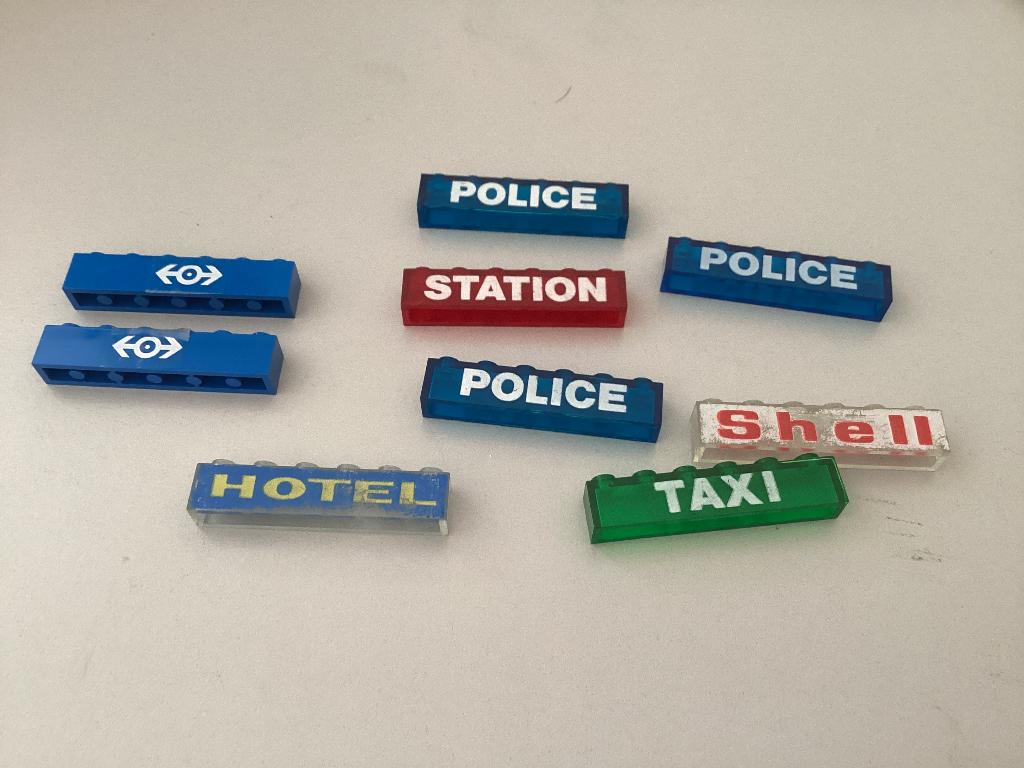 Lego vintage bedrukte stenen, Ophalen of Verzenden, Gebruikt, Losse stenen, Lego