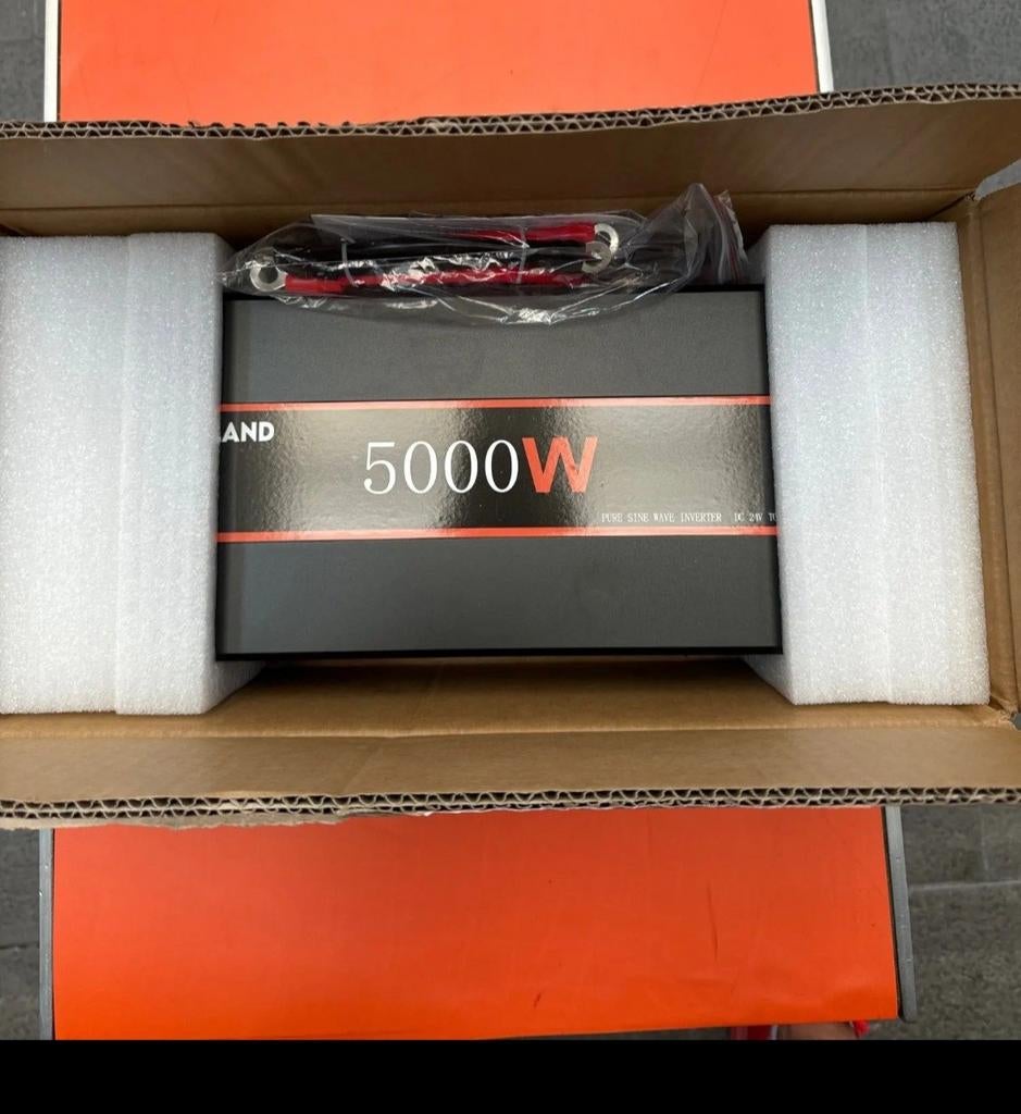 Nieuw!! Omvormer 5000w 24v naar 220-240V zuivere sinus, Caravans en Kamperen, Camper-accessoires, Ophalen of Verzenden