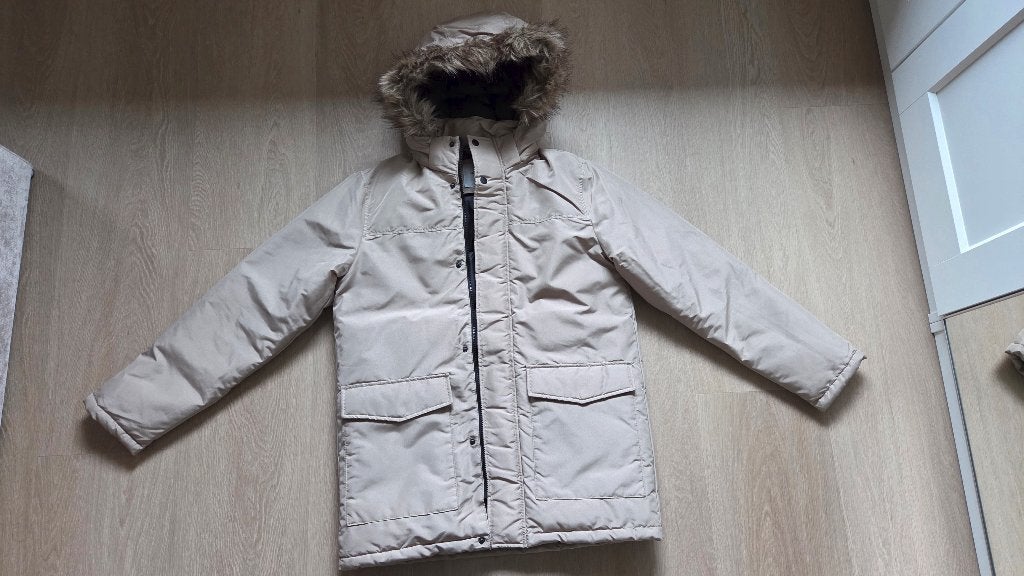 Jack & Jones Beige Heren Parka, XS, als nieuw, Beige, Ophalen of Verzenden, Zo goed als nieuw, Jack and Jones