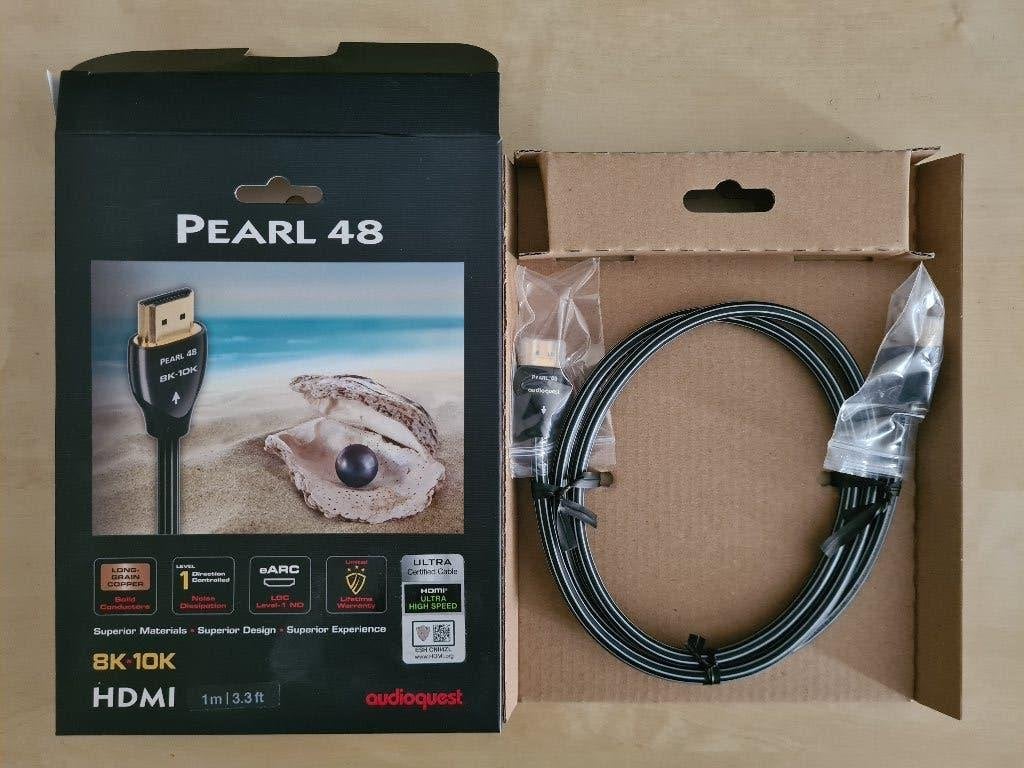 AudioQuest Pearl 48 HDMI 8K-10K 1 meter NIEUW, Ophalen, Nieuw, Minder dan 2 meter, HDMI-kabel
