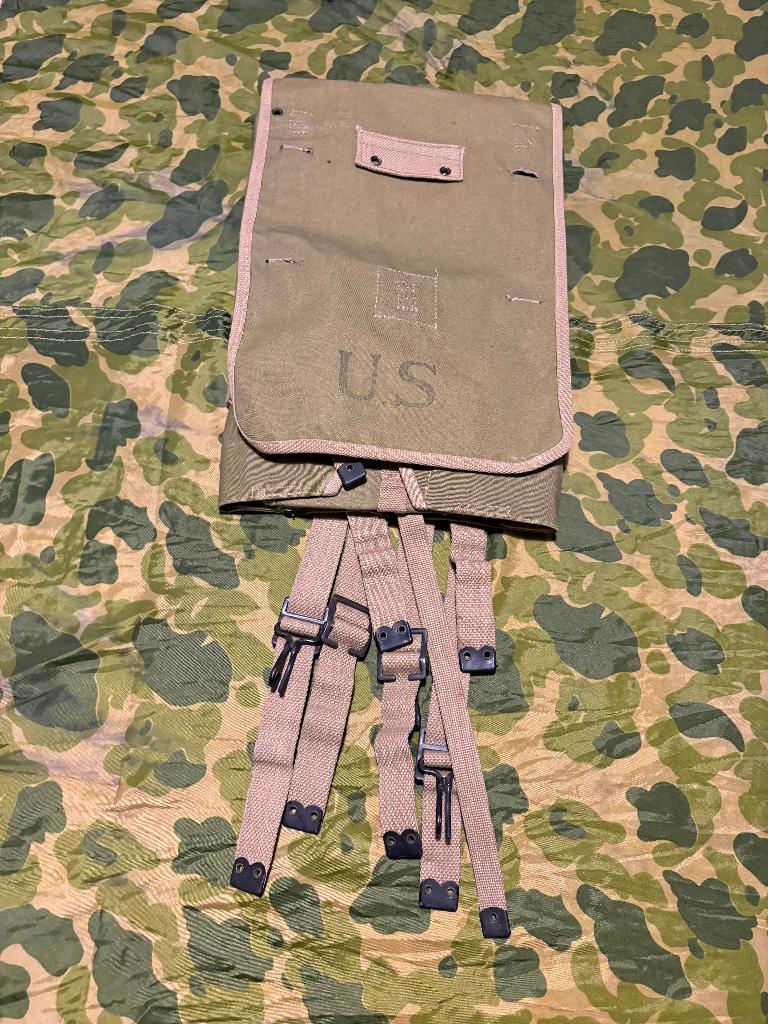 Tweede wereldoorlog US british made haversack 1944, Ophalen of Verzenden, Landmacht, Amerika, Overige typen