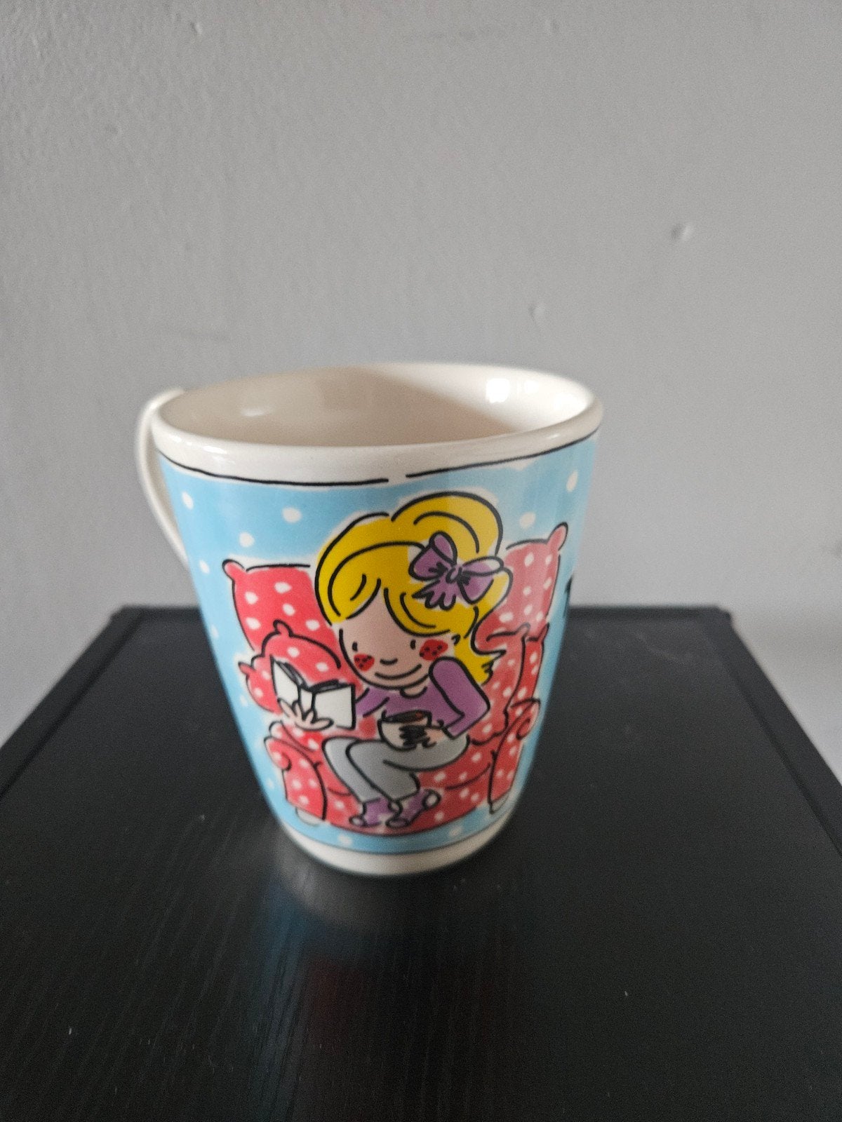 Blond Amsterdam mok "a time to relax", Gebruikt, Ophalen of Verzenden, Modern, Kop(pen) en/of Schotel(s)